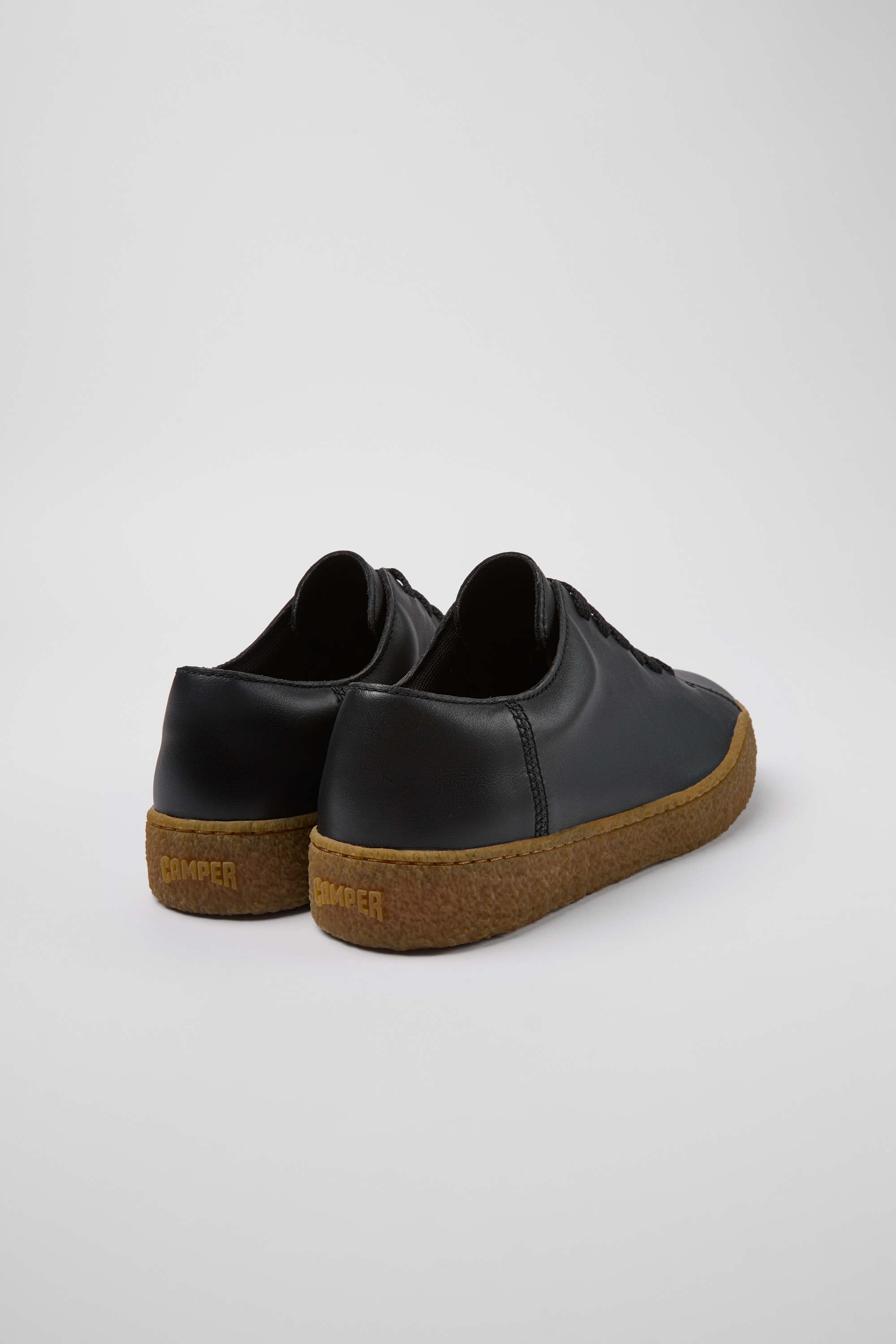 Peu Terreno - Black leather shoes for men