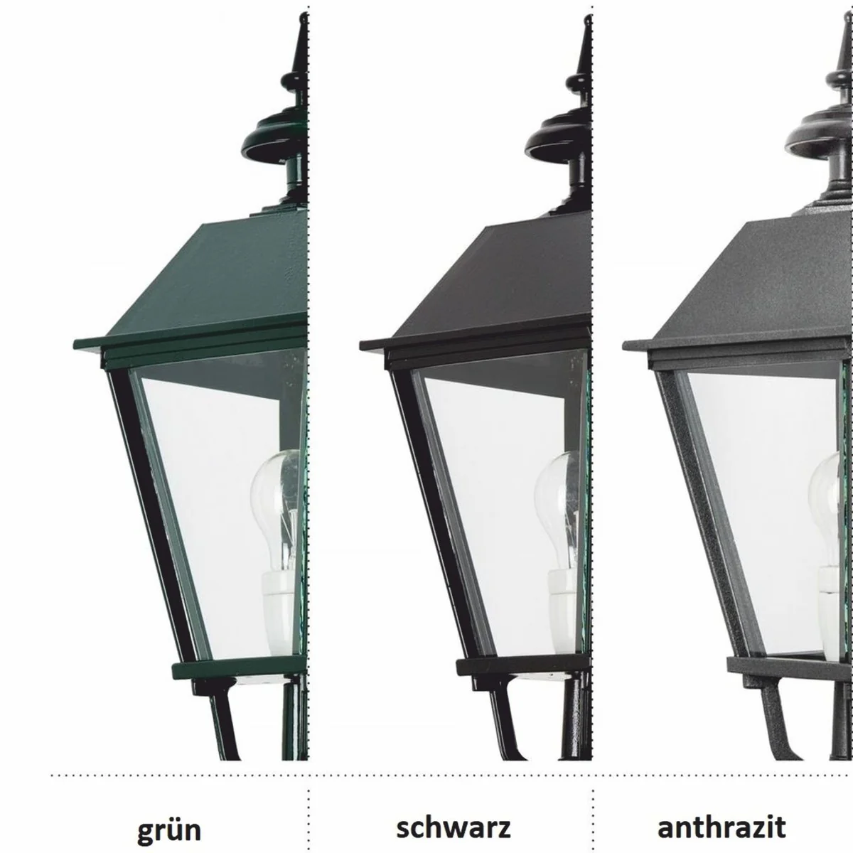 Casa Padrino Linterna de Jard¨ªn Barroco Verde Al. 315 cm - Iluminaci¨®n Exterior Barroco