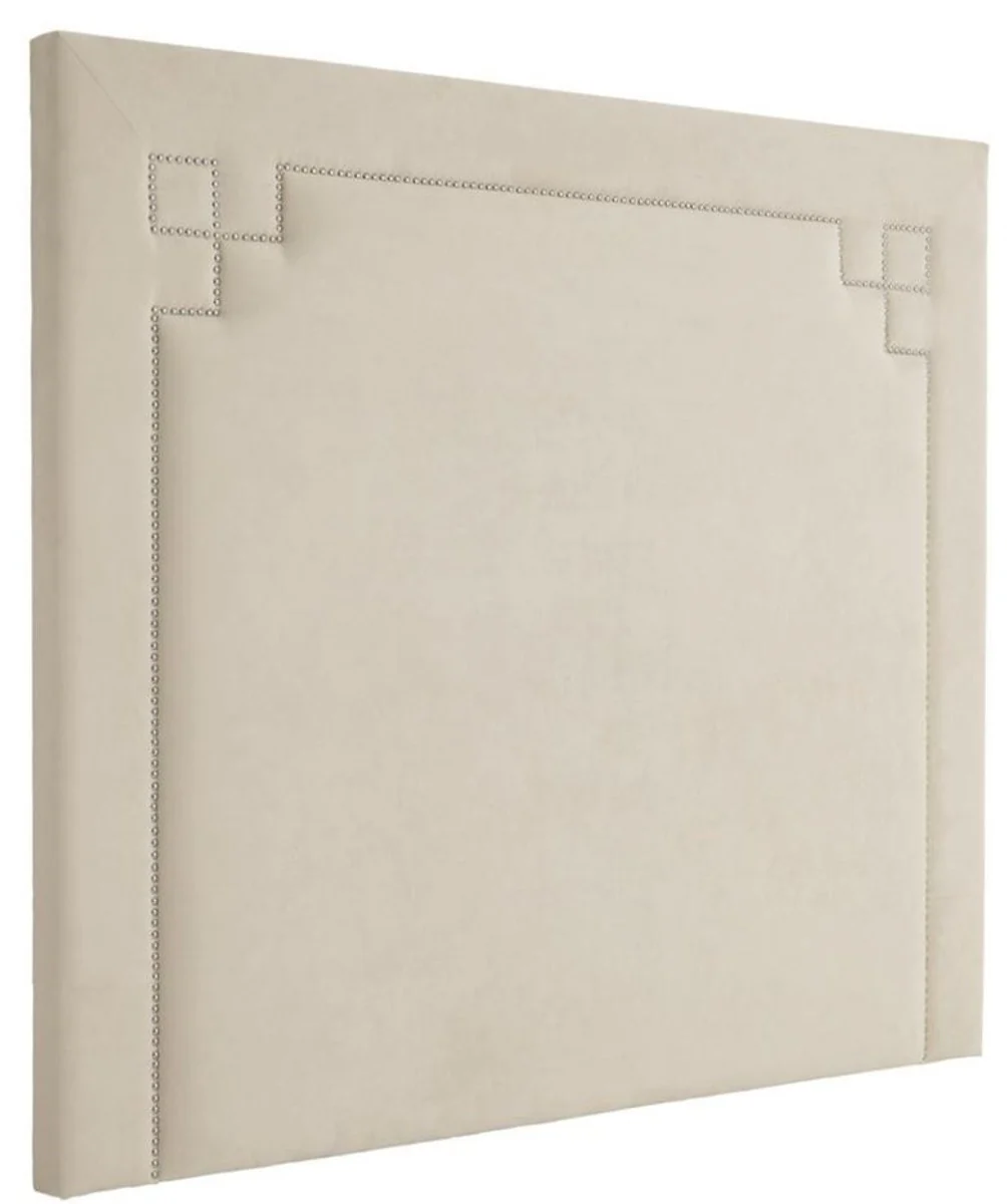 Casa Padrino cabecero de cama de diseño en color natural 180 x H. 150 cm - muebles de dormitorio de lujo