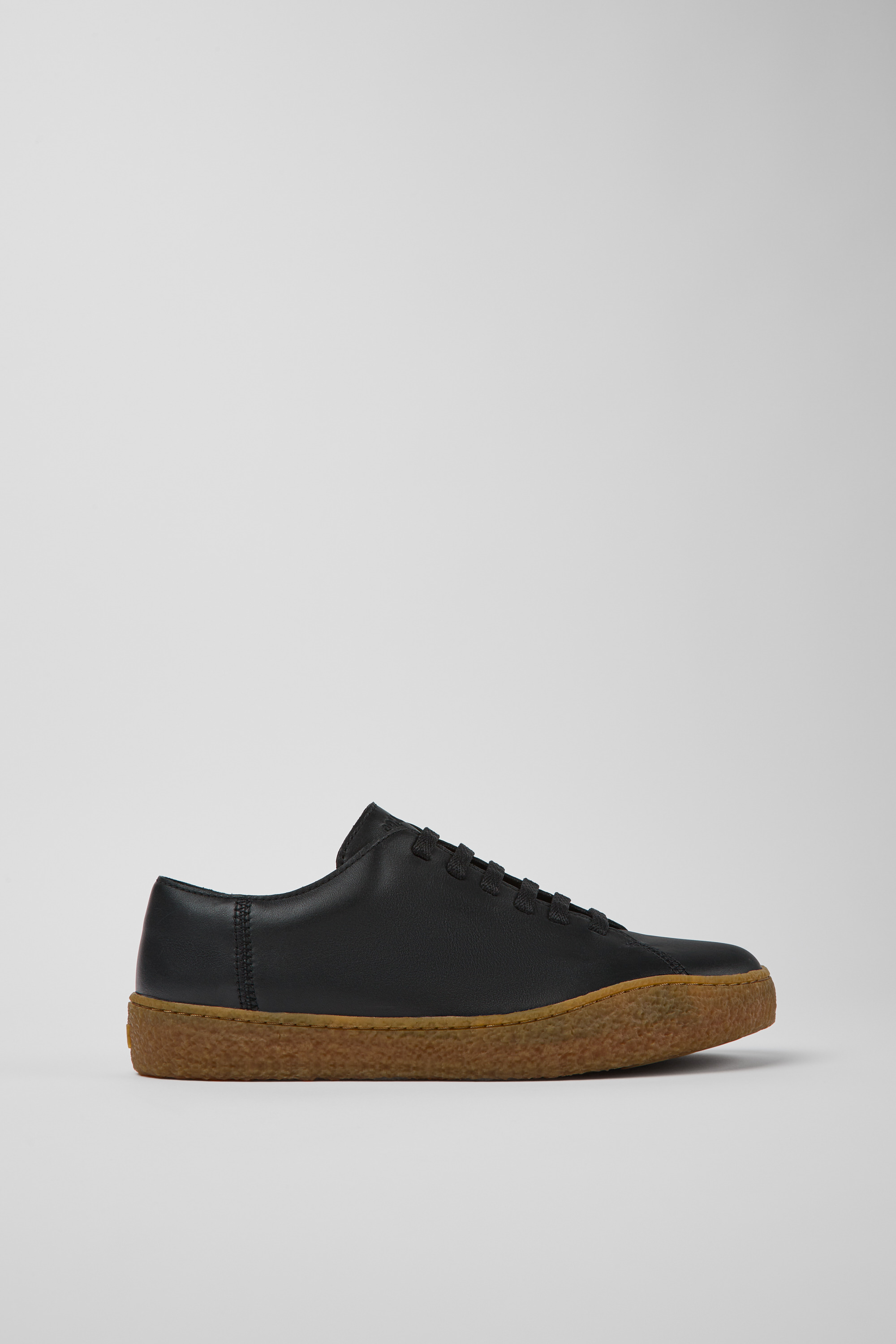 Peu Terreno - Black leather shoes for men