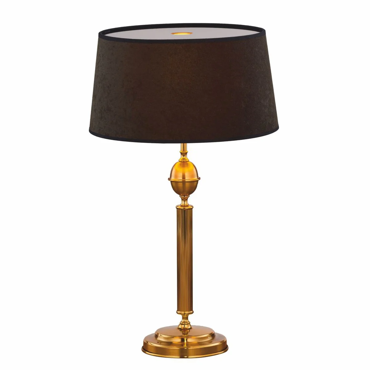 Casa Padrino l¨¢mpara de mesa Art Nouveau de lujo oro / marr¨®n / negro A. 60 cm