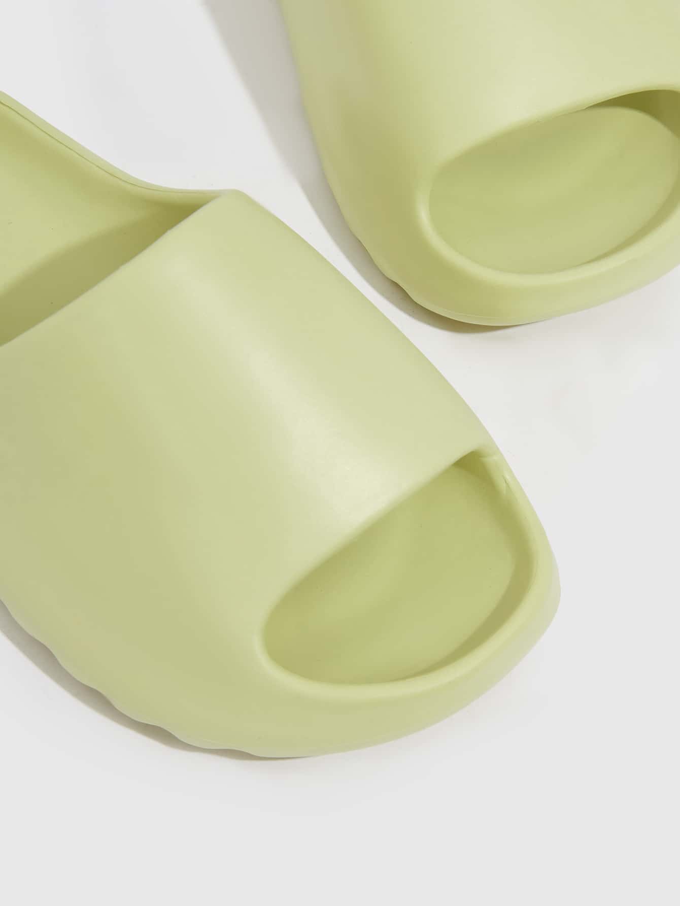 CUCCOO Basic Women Single Band Slides, Fashion Yellow EVA Slides