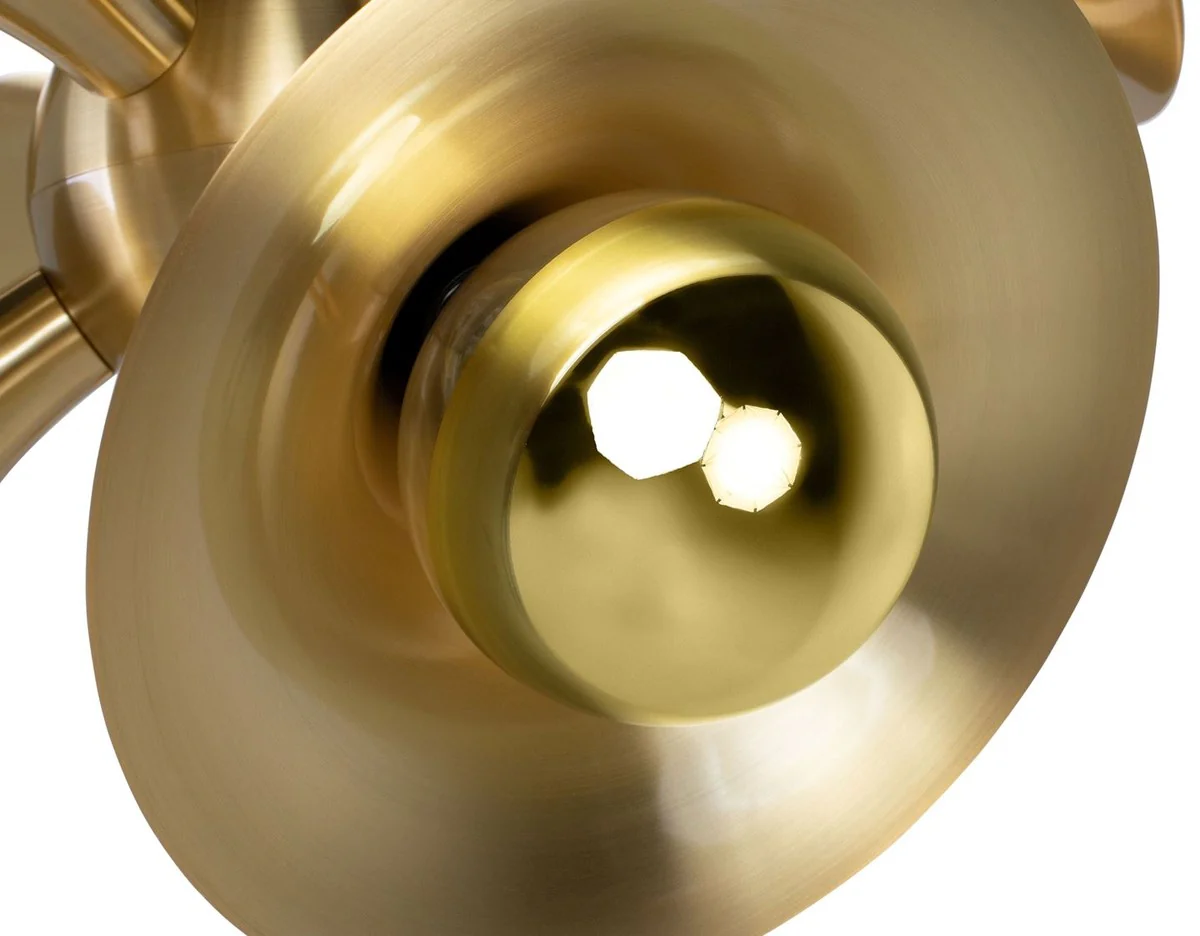 Casa Padrino lámpara colgante de lujo latón 55 x 55 x H. 53 cm - Lámpara Colgante de Latón - Lámpara de Salón - Colección de Lujo