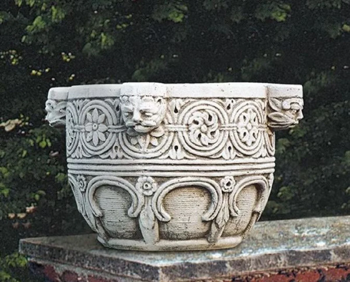 Casa Padrino maceta barroco de lujo gris ? 57 x A. 39 cm - Hecho en Italia