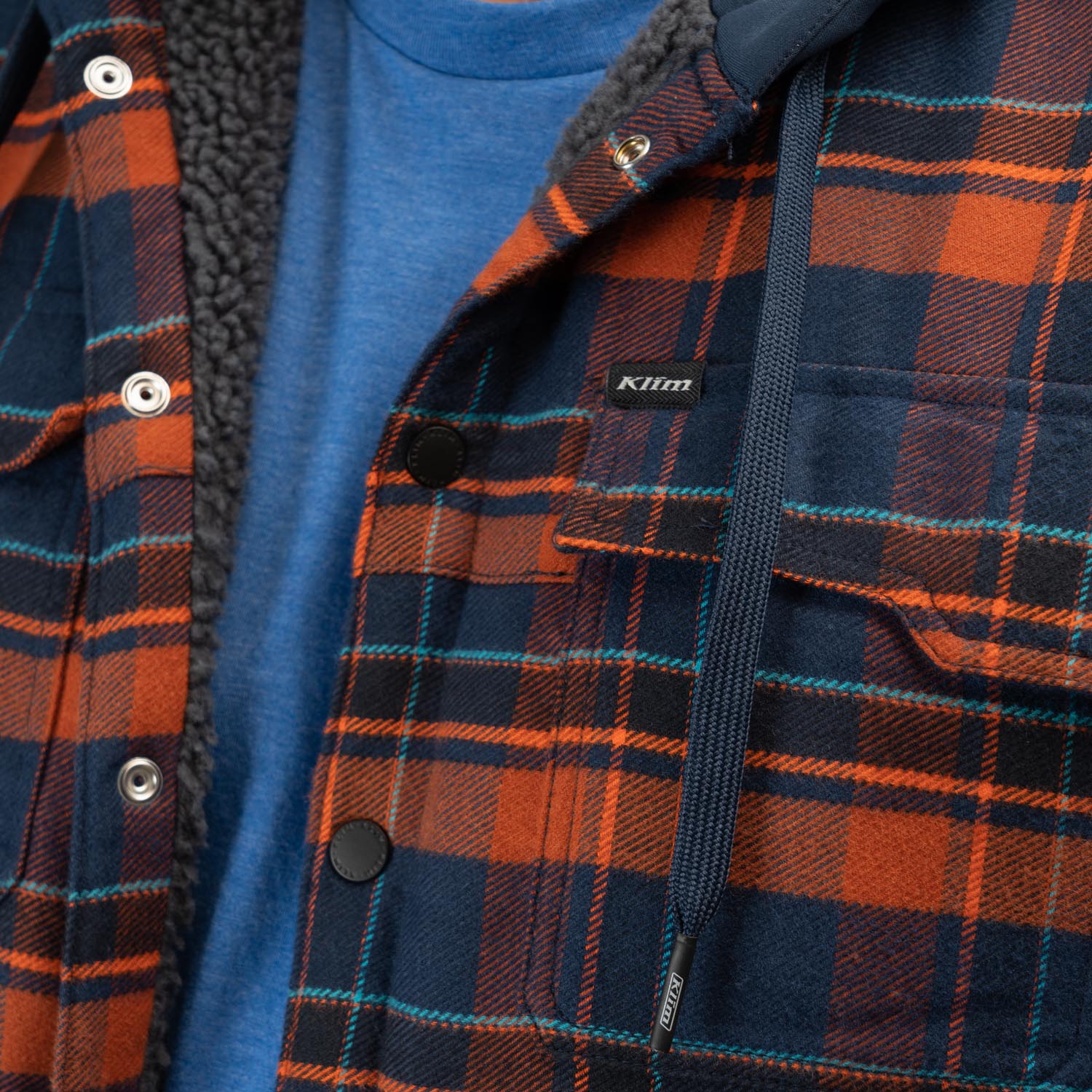 Targhee Fleece Lined Flannel Hoodie