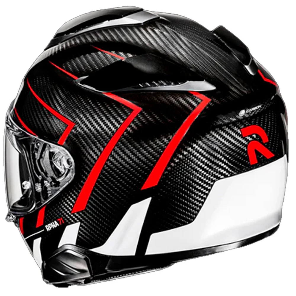 CASCO HJC RPHA 71 CARBON CANO - NEGRO / ROJO