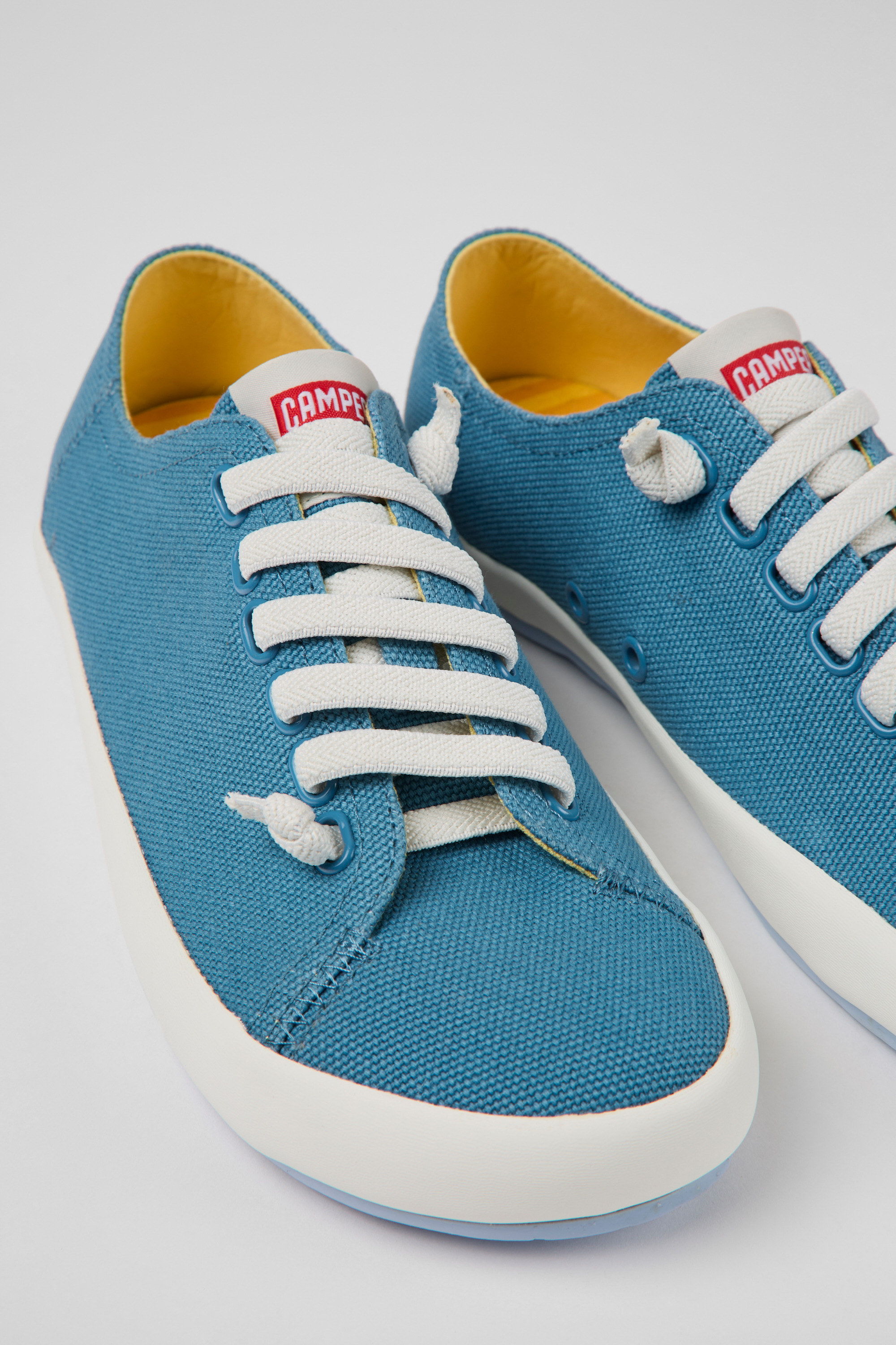 Peu Rambla - Blue textile sneakers for women