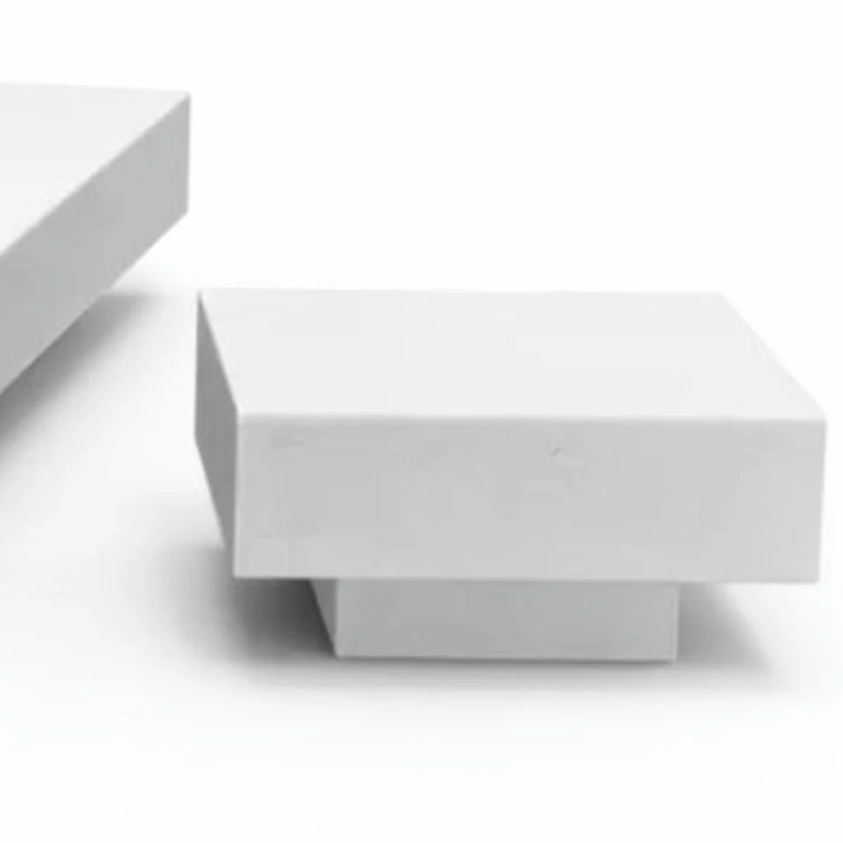 Casa Padrino mesa auxiliar de jard¨ªn de lujo blanco mate 50 cm - Muebles de hotel y jard¨ªn