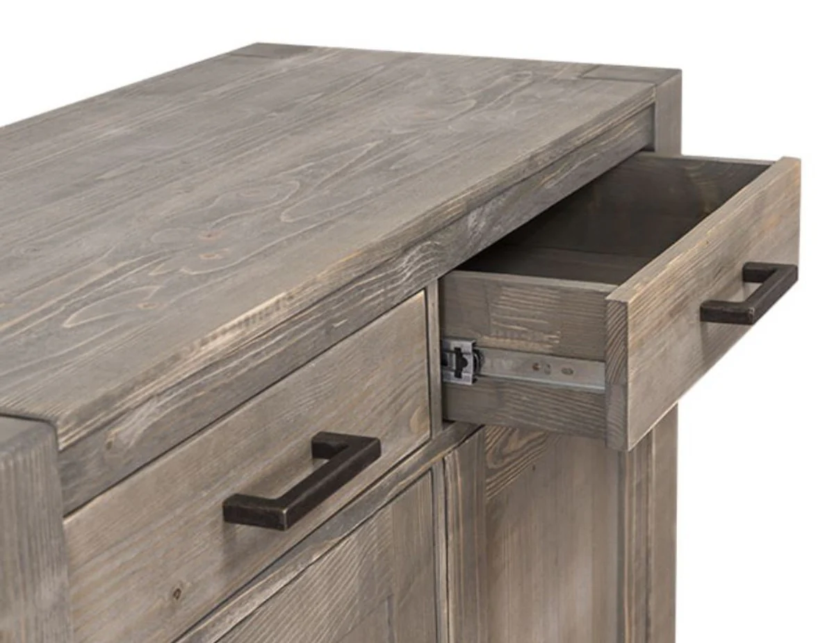 Casa Padrino country style chest of drawers dark brown 110 x 47 x H. 90 cm - Country Style Furniture