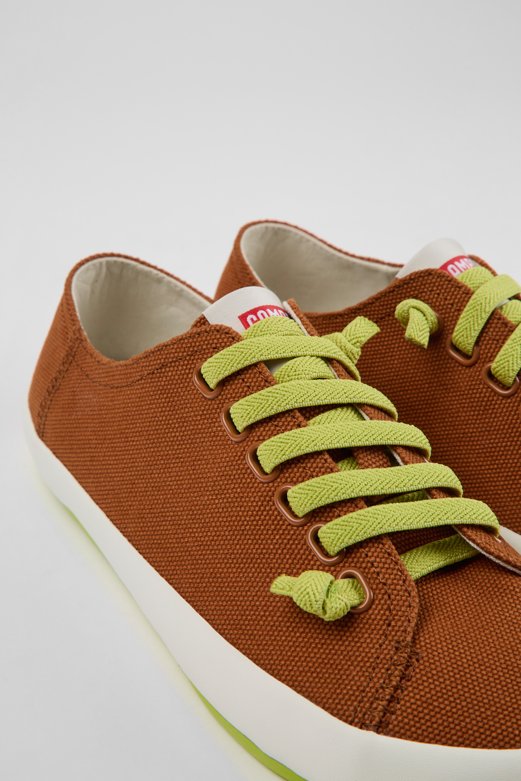 Peu Rambla - Beige textile sneakers for women