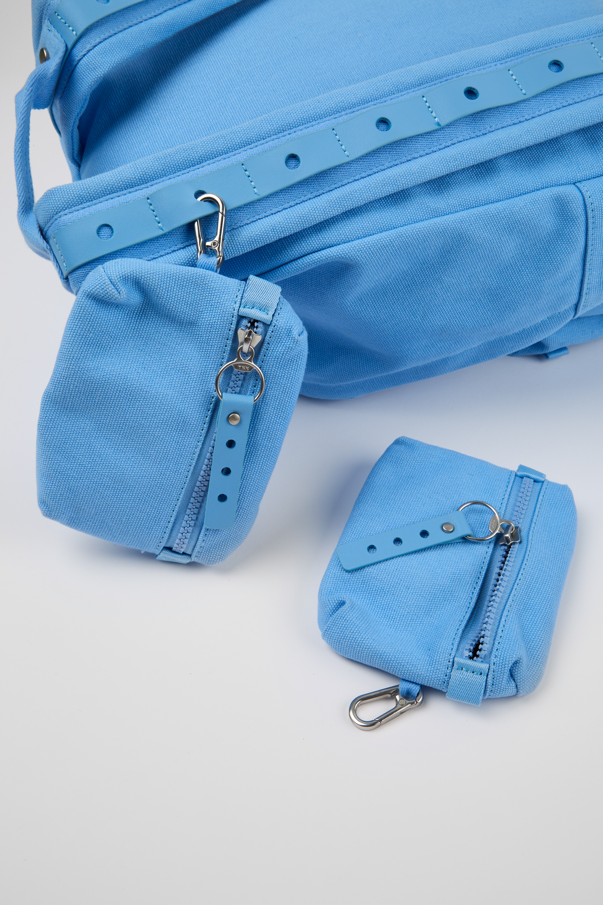 Ado - Blue recycled cotton backpack