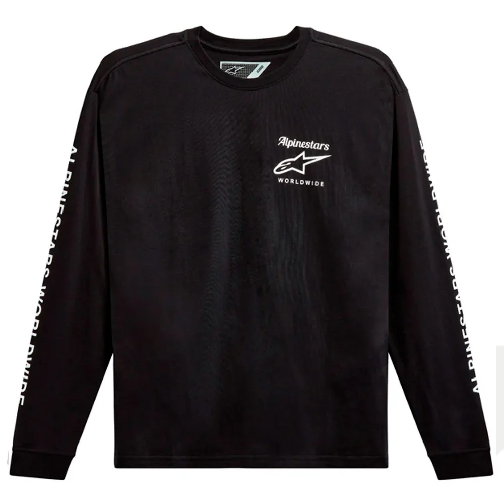 CAMISETA ALPINESTARS AUTHENTICATED LONG SLEEVE NEGRO