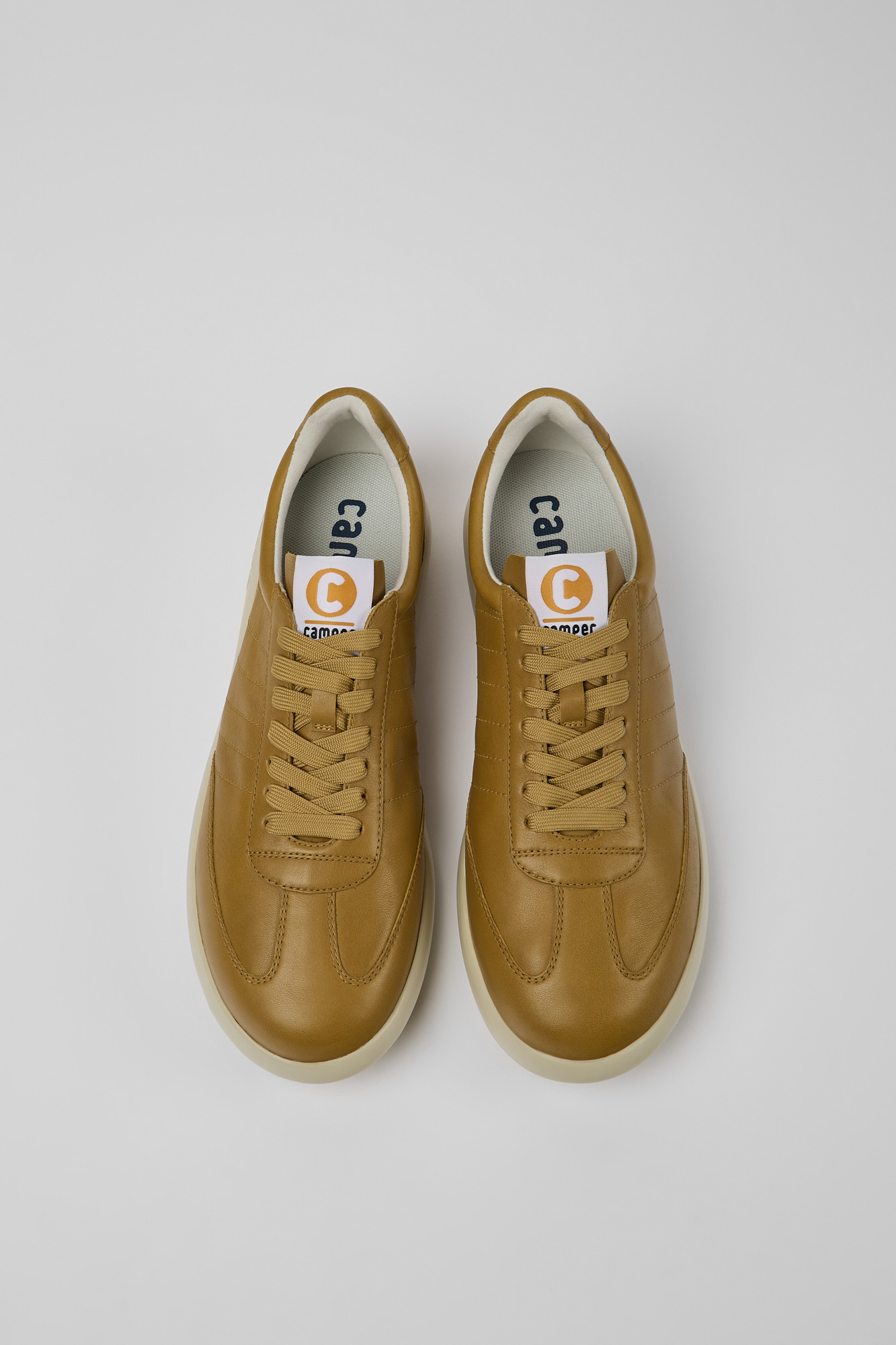 Pelotas XLite - Brown and beige leather sneakers for men