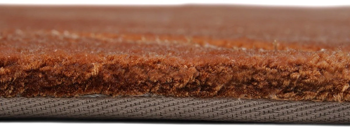 Casa Padrino alfombra de lujo marrón / crema 160 x 230 cm - Alfombra rectangular para salón - Alfombra moderna para dormitorio - Interior de lujo - Calidad de lujo