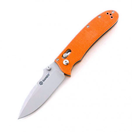 Navaja plegable de bolsillo Ganzo F704 KNIFE acero – naranja