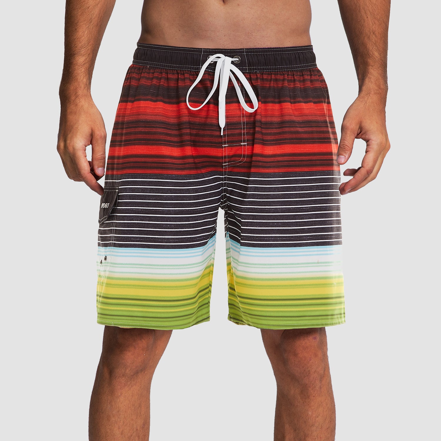 Men's Swimming Trunks with One Pocket Quick Dry Beach Shorts with Mesh Lining