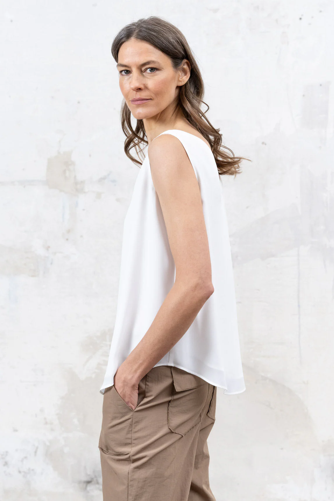 Rivera-spain Top Brest blanco