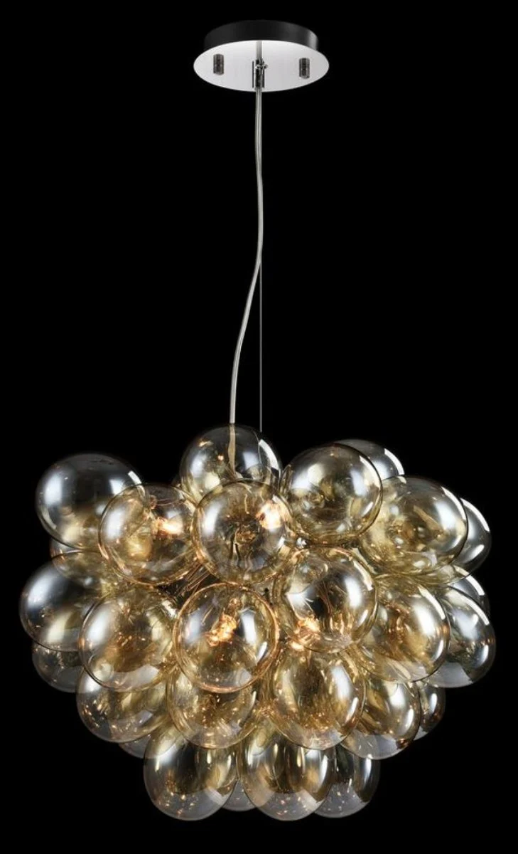 Casa Padrino lámpara colgante de lujo en forma de uva coñac Ø 44-50 x H. 40 cm - Muebles de Diseño