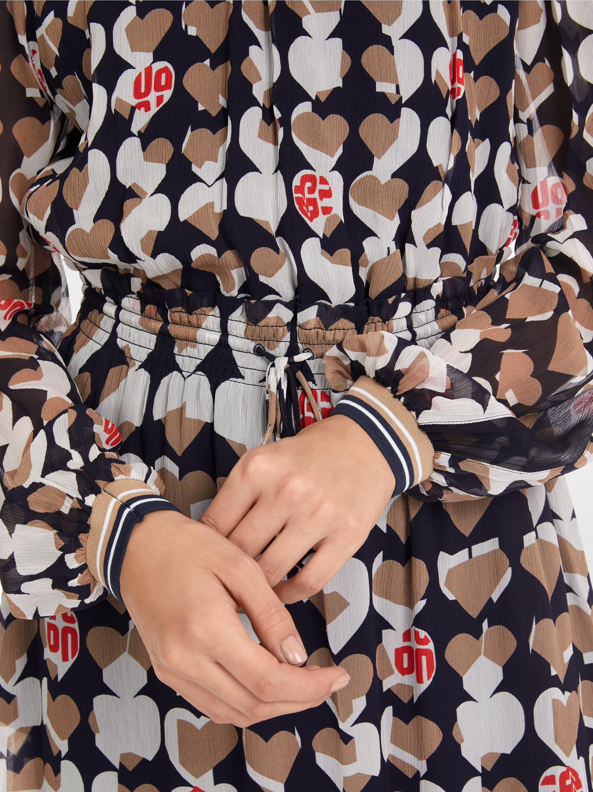 Marc-Cain Mini dress in printed viscose crepe