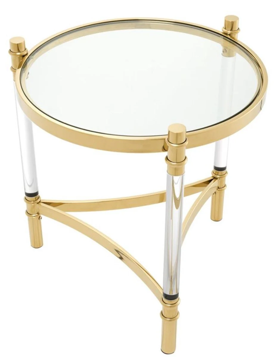 Casa Padrino mesa auxiliar para sala de estar oro ? 50 x H. 55 cm - Colecci¨®n de Lujo