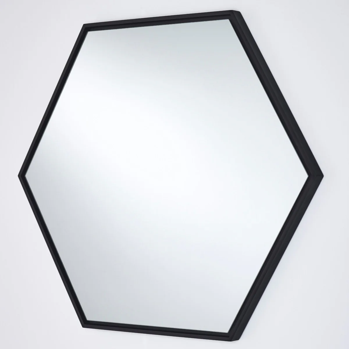 Casa Padrino espejo de lujo con marco de madera negro 52 x H. 45 cm - Espejo de Pared de Sal¨®n