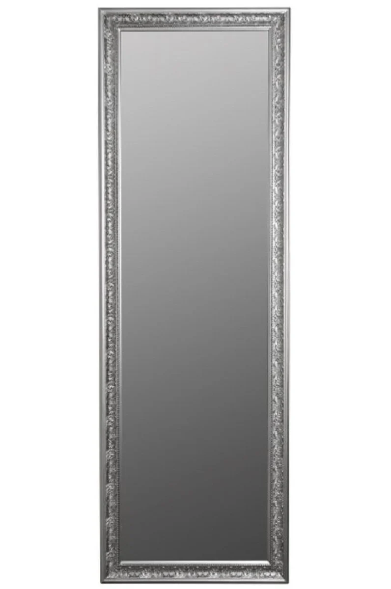 Casa Padrino espejo de pared barroco plata 62 x H. 187 cm - Espejo Hecho a Mano en Estilo Barroco