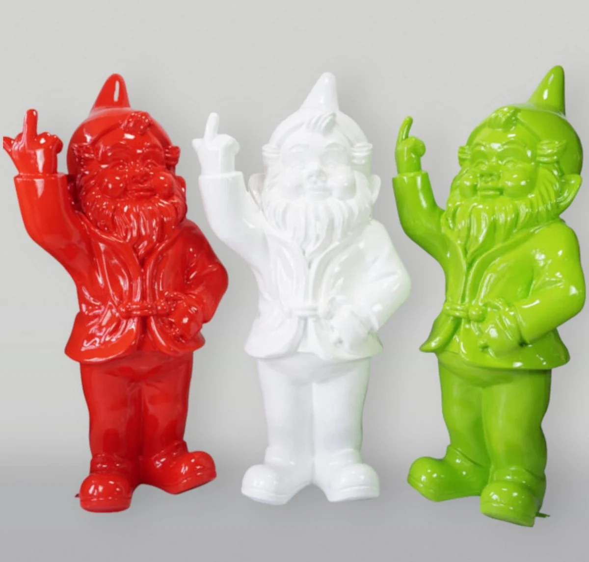 Casa Padrino escultura decorativa XXL enano de jard¨ªn verde A. 170 cm - Figura de jard¨ªn grande