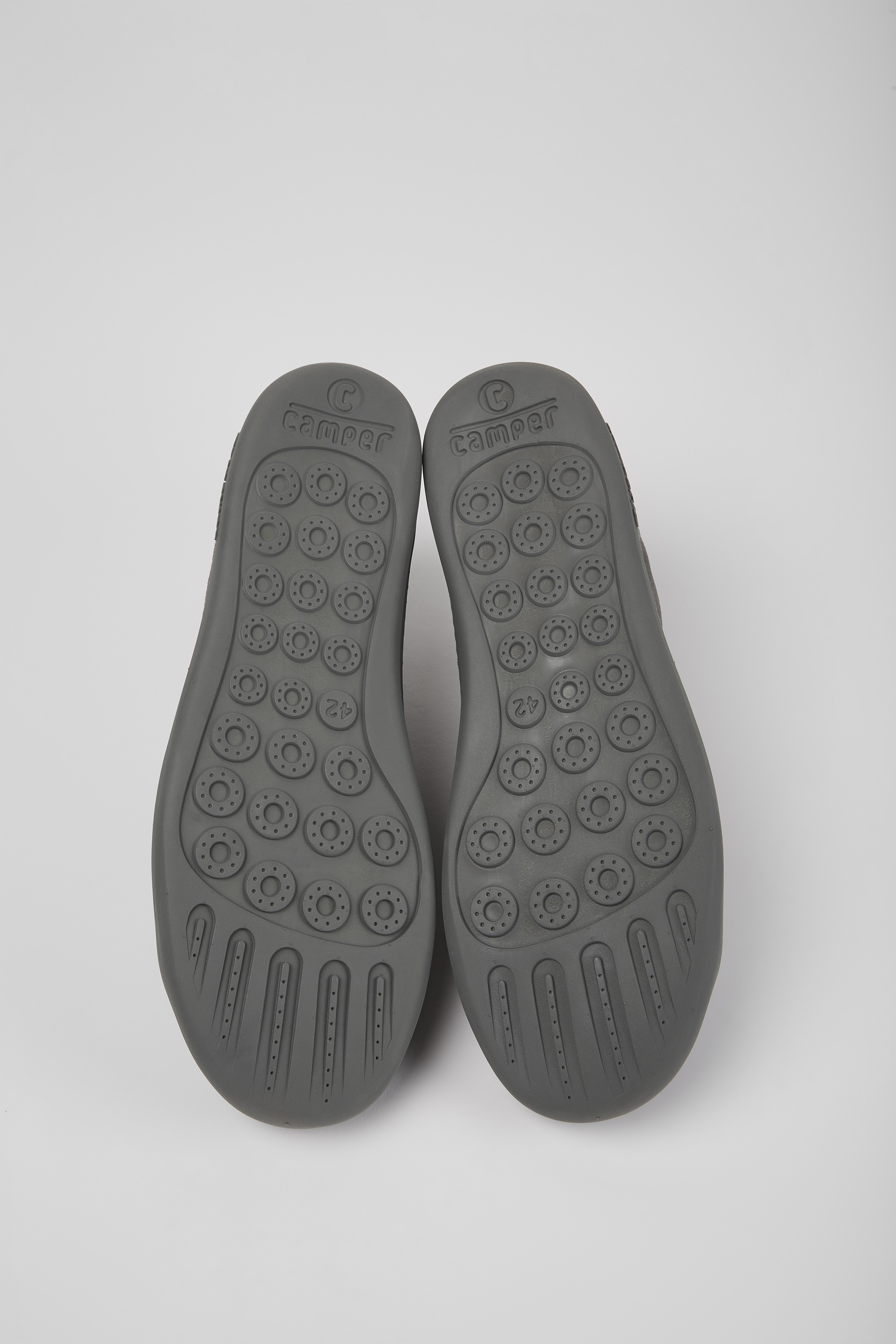 Peu Touring - Gray nubuck sneakers for men