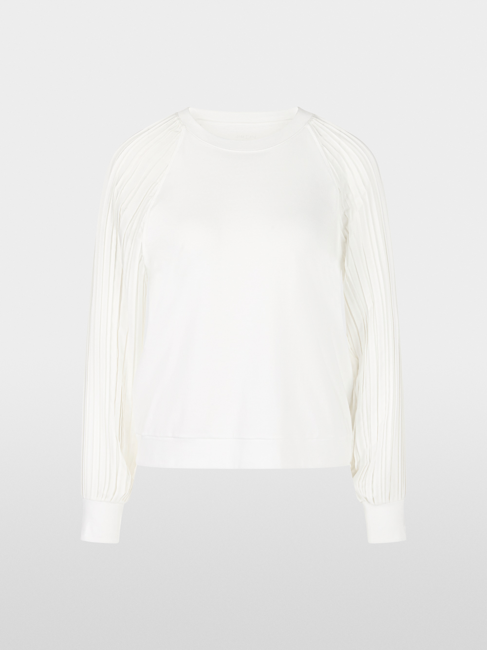 Marc-Cain Plain blouse with pleated sleeves