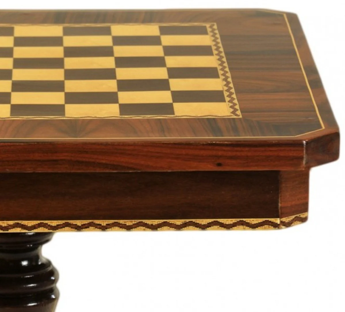 Casa Padrino Baroque games table chess / checkers table mahogany - Furniture Antique Style Art Deco Art Nouveau chess table