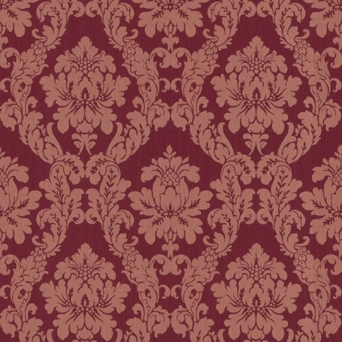 Casa Padrino Papel Pintado Textil / Papel Pintado de Tela Viscosa Barroco Rojo - 10,05 x 0,53 m - Papel Pintado Barroco