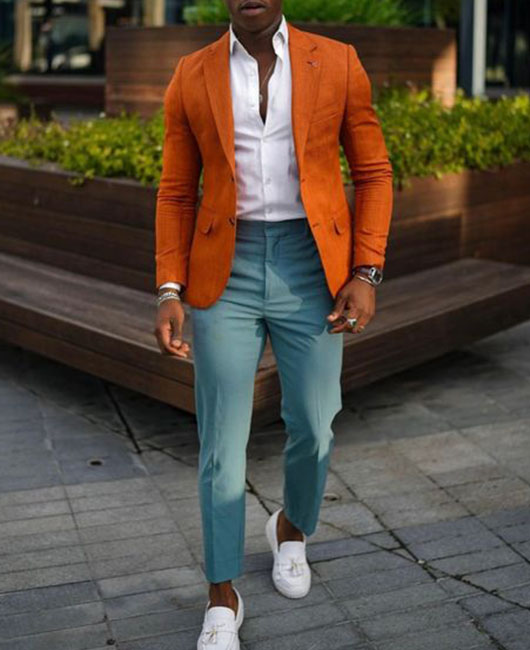 Daily Solid Lapel Collar Pockets Blazer & Pants 2Pcs Set