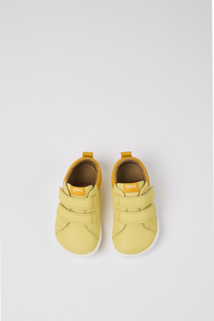 Peu Yellow leather shoes for kids