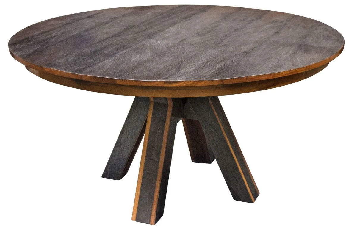 Casa Padrino mesa de comedor marr¨®n oscuro / negro ? 150 x H. 77 cm - Muebles de Comedor de Lujo