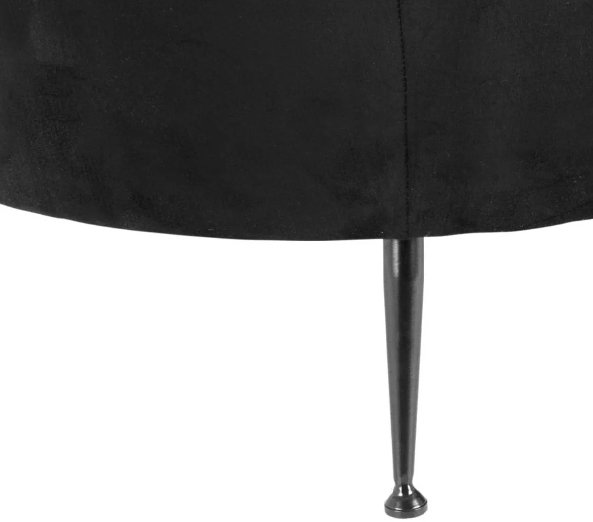 Casa Padrino sof¨¢ de dise?o negro / bronce oscuro 164 x 74 x H. 73 cm - Colecci¨®n de Lujo