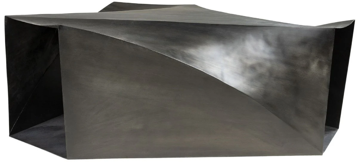 Casa Padrino mesa de centro de acero de dise?o gris oscuro 107 x 120 x A. 41 cm - Mesa de sal¨®n - Muebles de sal¨®n de dise?o