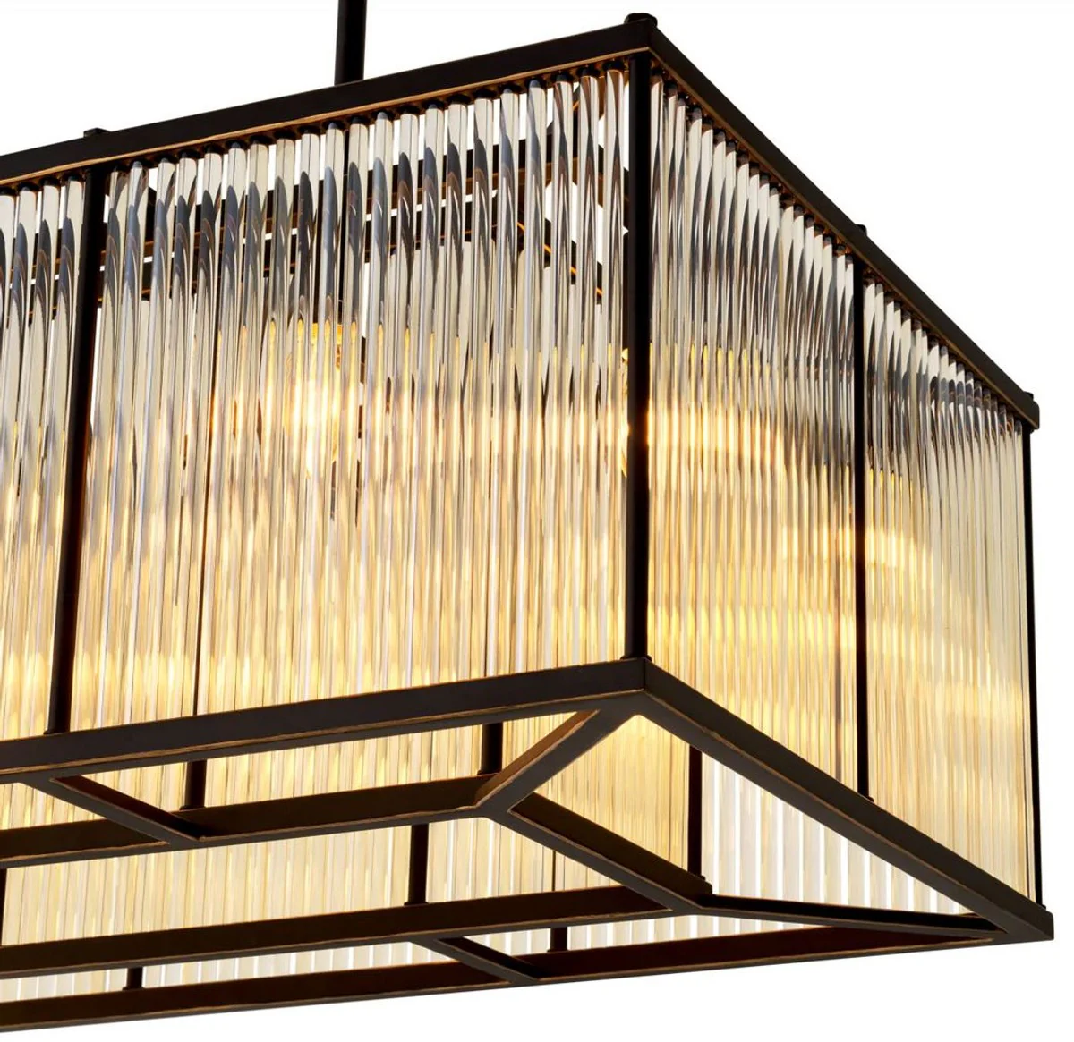 Casa Padrino l¨¢mpara de ara?a de sal¨®n de lujo bronce 140 cm