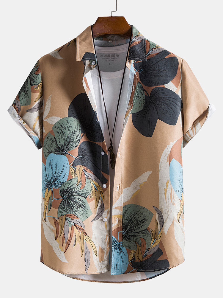 Tropical Print Shirt & Shorts