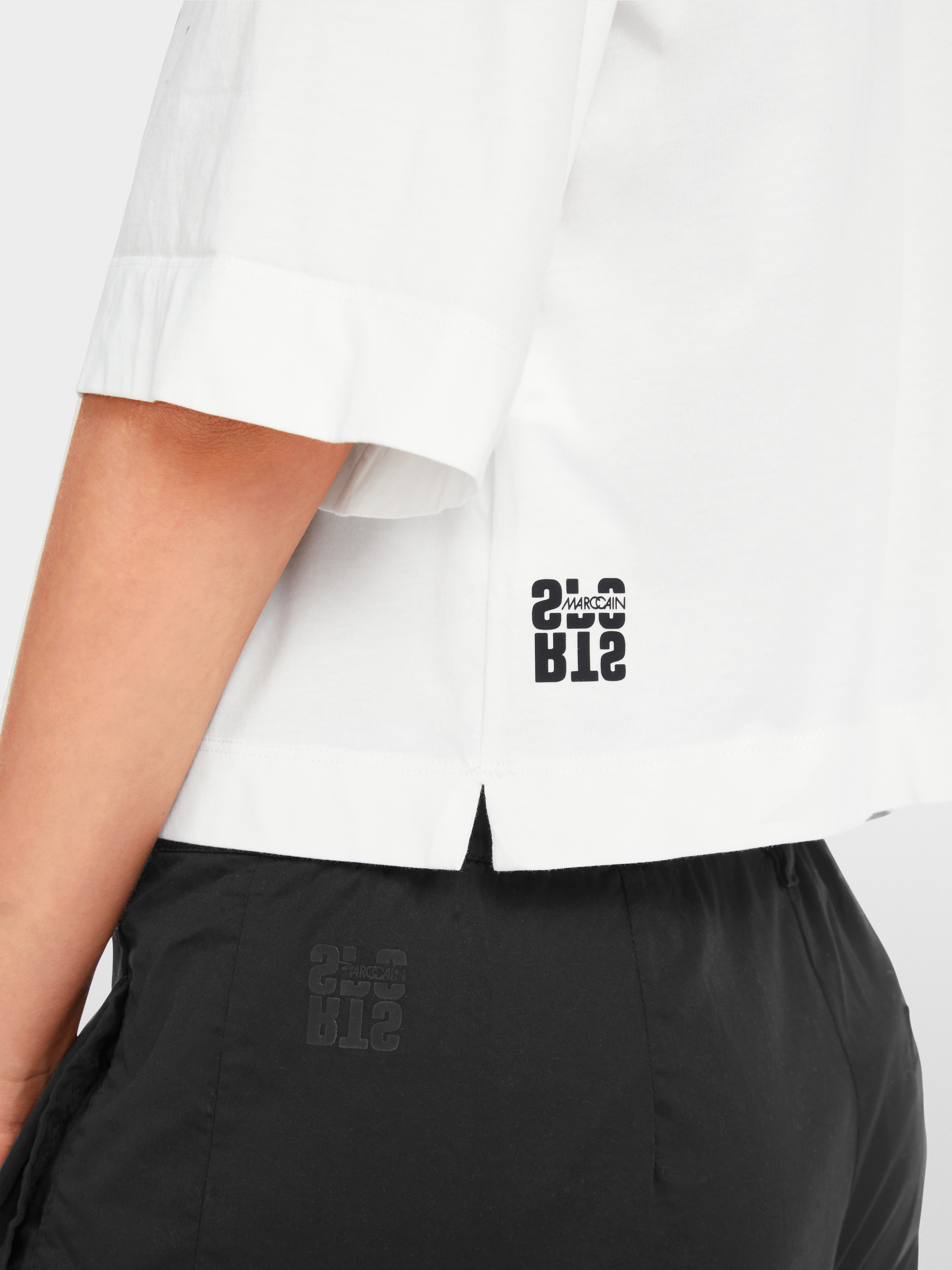 Marc-Cain Cropped T-shirt with graphic print