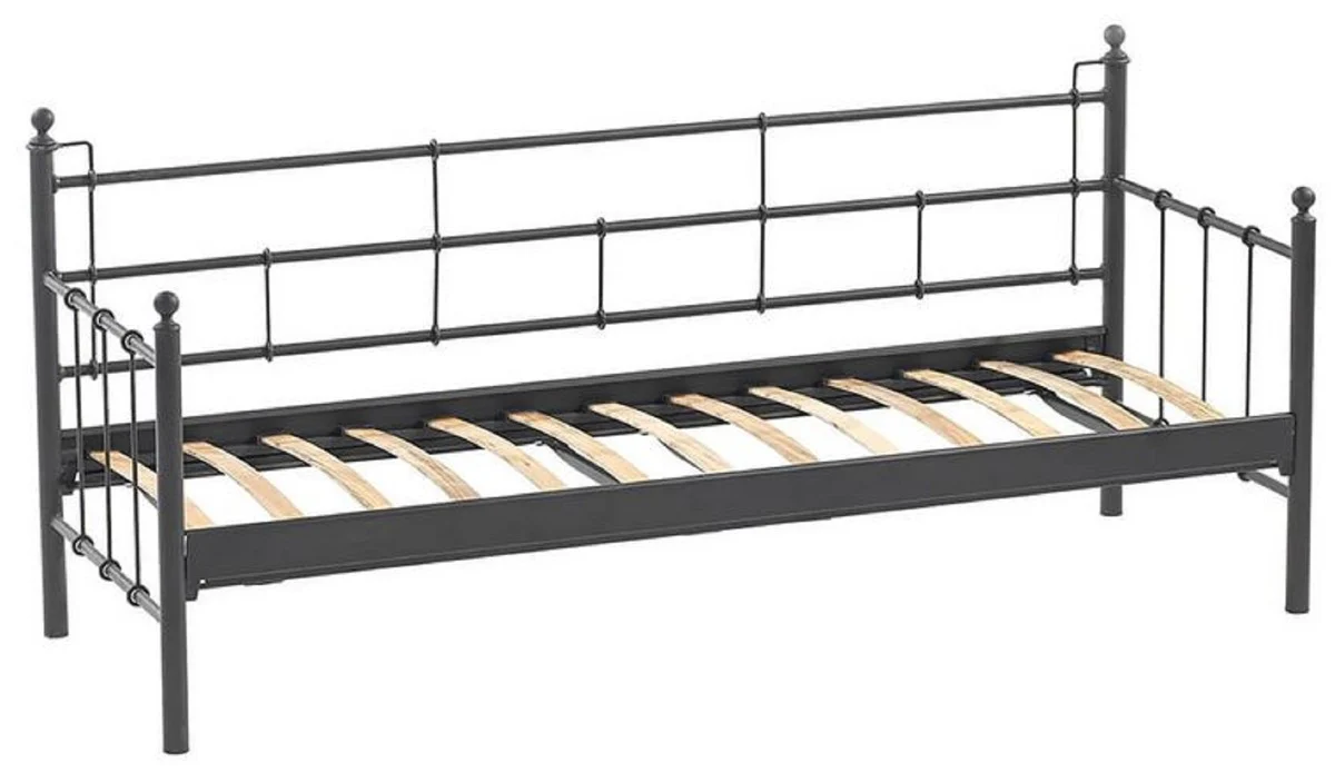 Casa Padrino sof¨¢ de jard¨ªn Art Nouveau negro / verde oscuro 200 x 70 x A. 92 cm - Sof¨¢ de Jard¨ªn - Sof¨¢ de Terraza - Muebles de Jard¨ªn y Terraza Art Nouveau