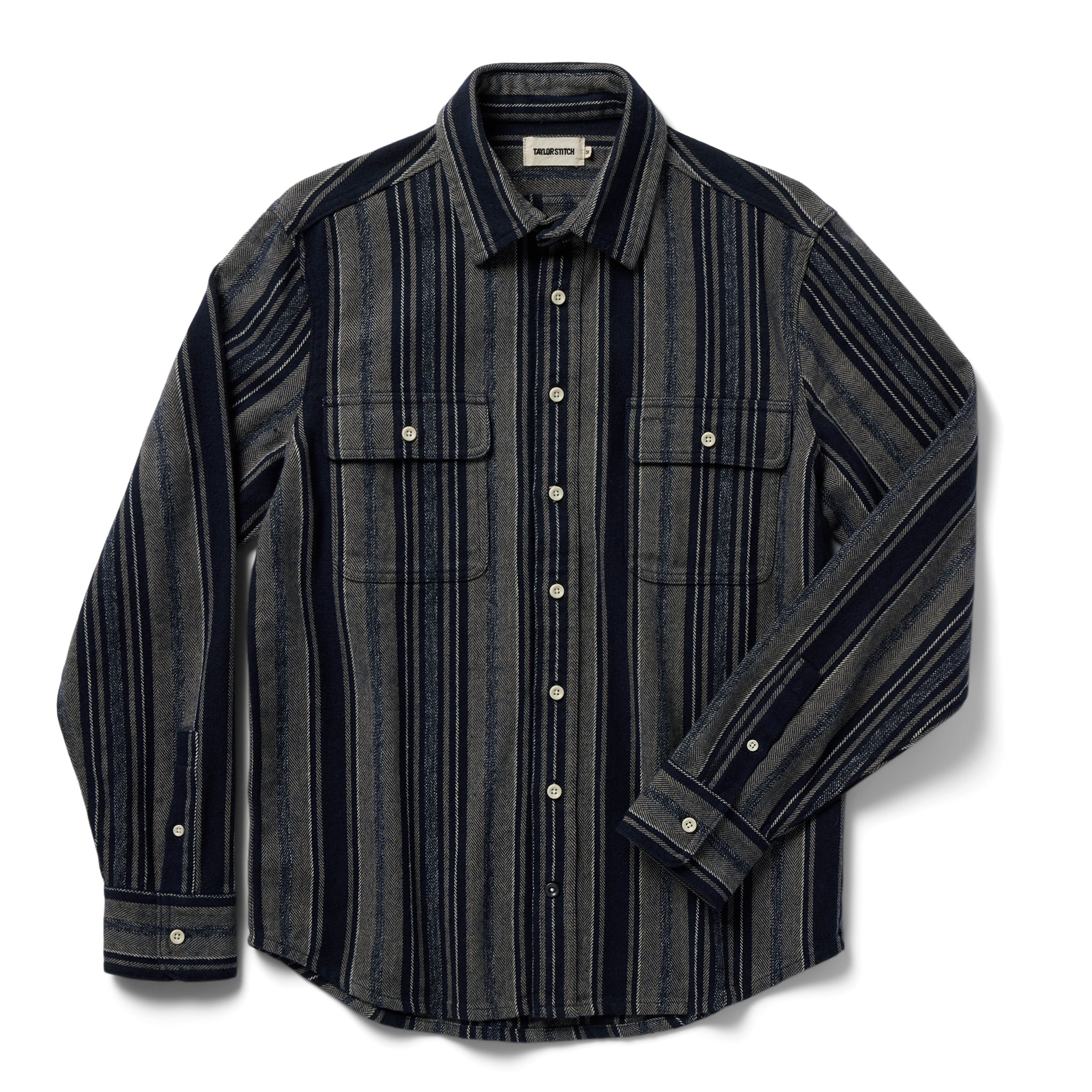 The Ledge Shirt in Ocean Stripe