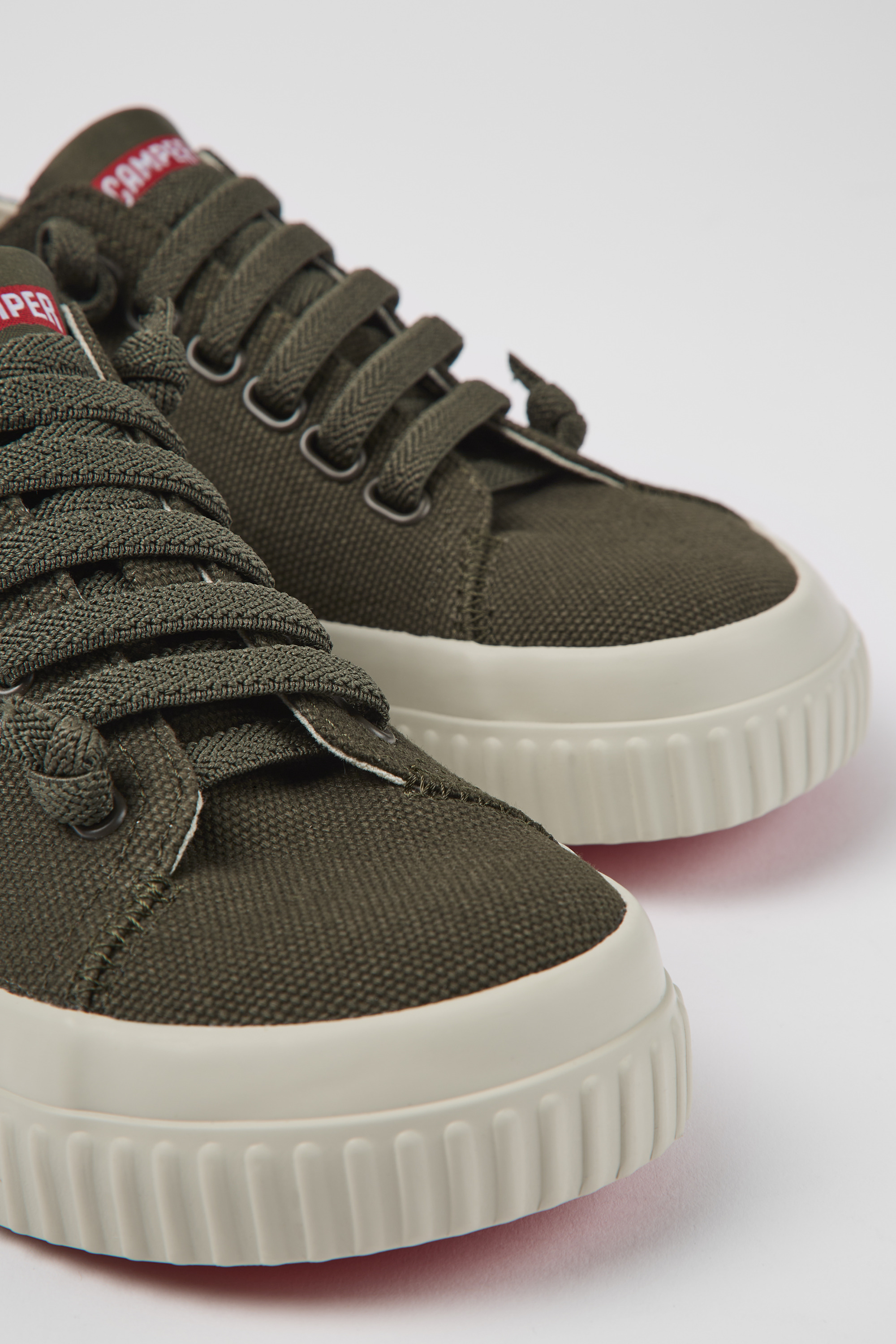 Peu Roda - Green recycled cotton sneakers for women