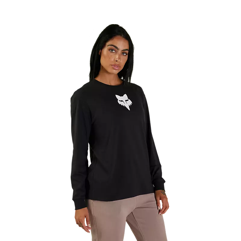 Womens Fox Head Long Sleeve Basic Tee