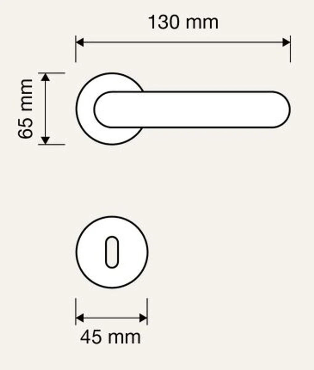 Casa Padrino conjunto de manija de puerta barroco latón patinado 13 x H. 6,5 cm - Manijas de Estilo Barroco