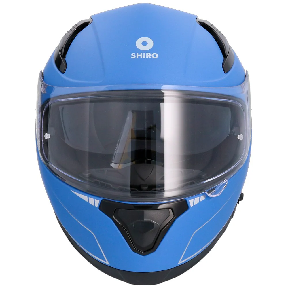 CASCO SHIRO KATANA SOLID AZUL MATE