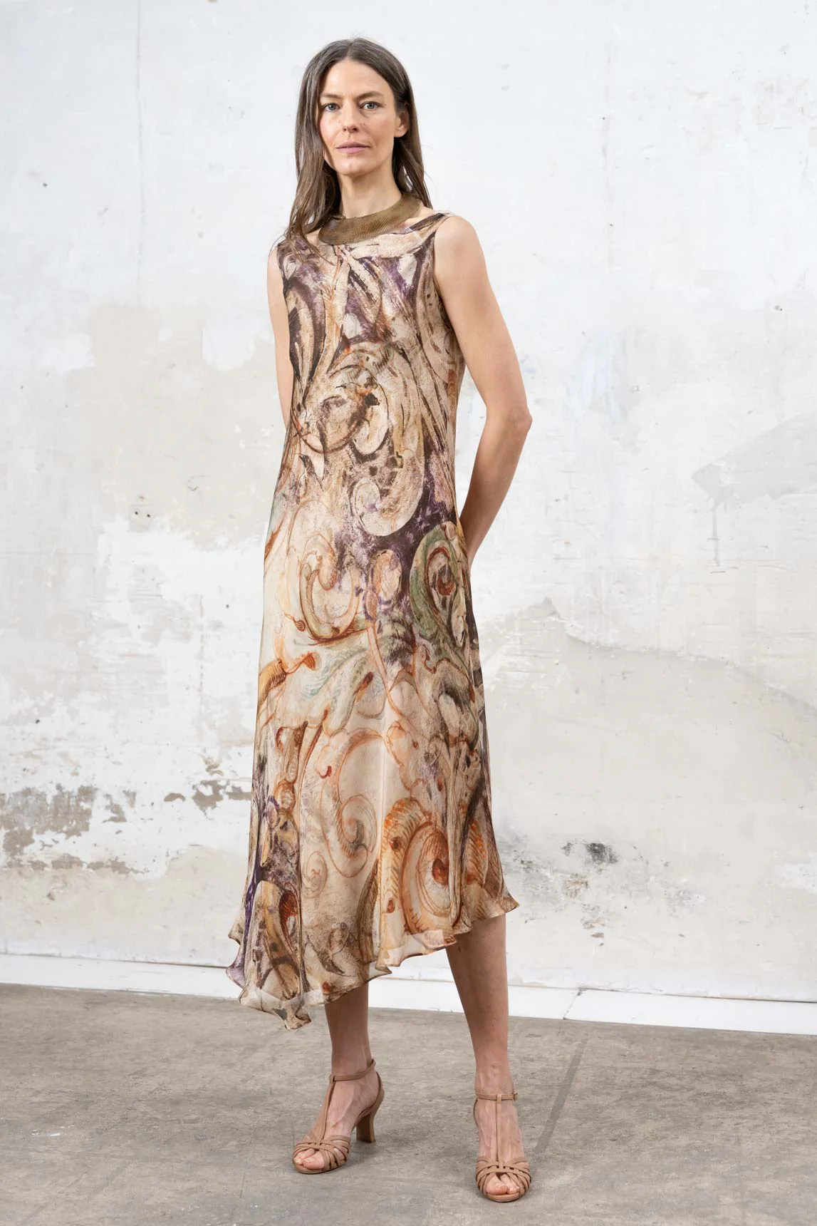 Rivera-spain Vestido Hyères camel