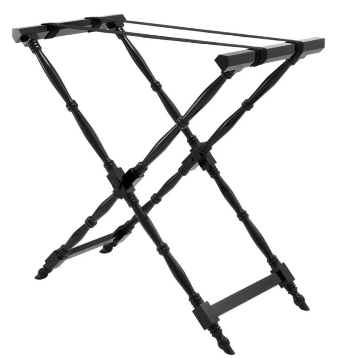 Casa Padrino bandeja de caoba dise?ador negro 110 x 56 x H. 103 cm - bandeja de la porci¨®n de lujo