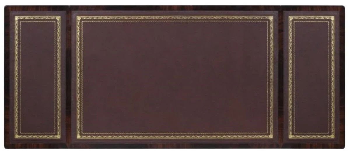 Casa Padrino mesa de centro barroco de lujo marrón oscuro / marrón 84 x 56,3 x H. 49,5 cm - Muebles de Sala