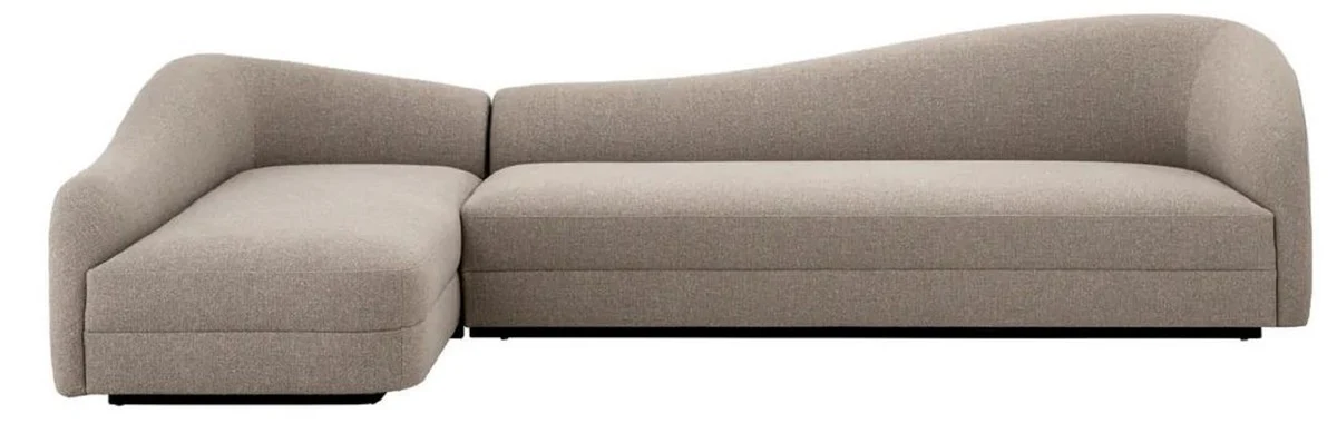 Casa Padrino sof¨¢ esquinero de lujo greige / negro 320 x 190 x A. 82 cm - Sof¨¢ de sal¨®n - Muebles de sal¨®n - Muebles de lujo - Calidad de lujo