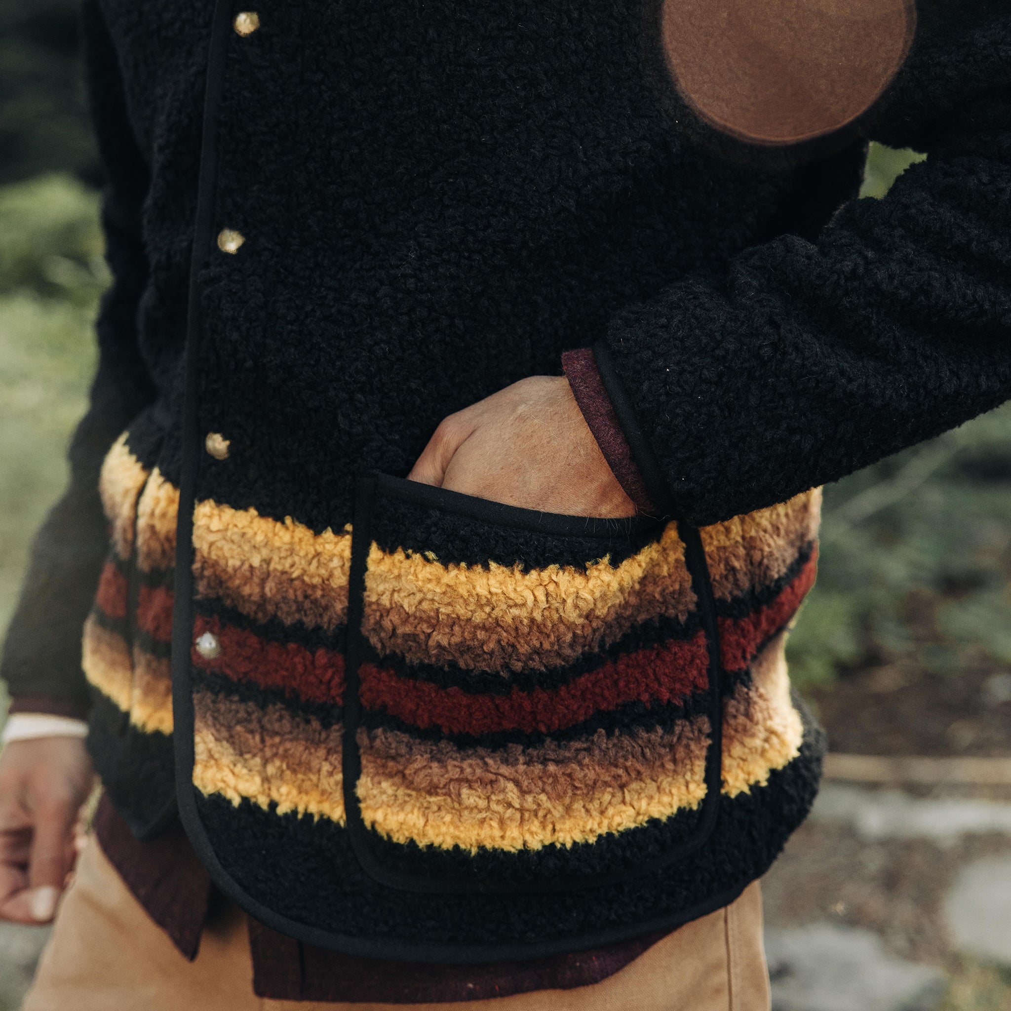 The Port Jacket in Sunset Stripe